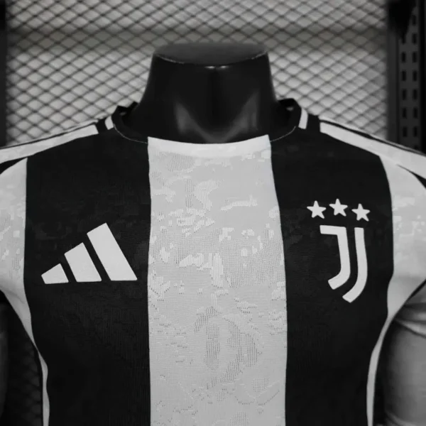 24-25 Juventus Home Soccer Jersey Player Version Long Sleeve - Image 3