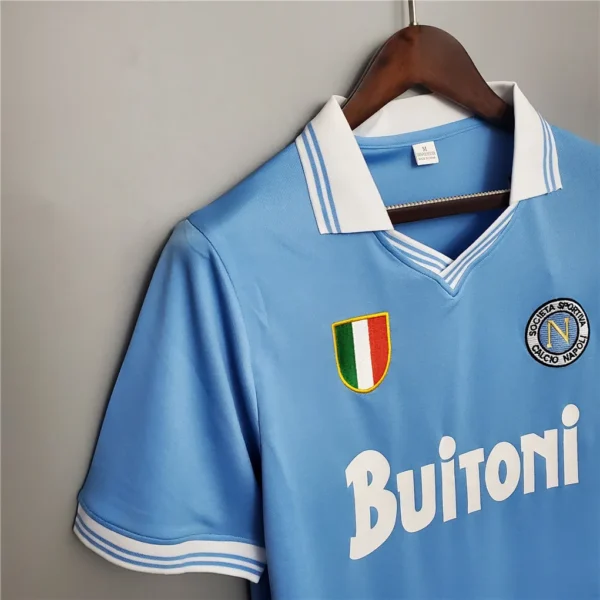 1986/87 Napoli Retro Jersey Home - Image 8
