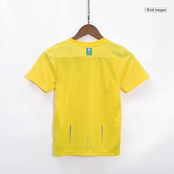 2023/24 Kids Al Nassr Home Whole Kit(Jersey+Shorts+Socks) - Image 4
