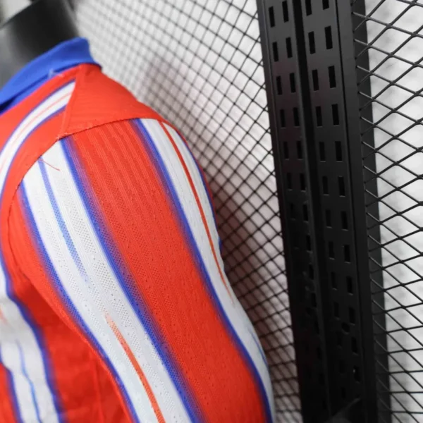 24-25 Atletico Madrid Home Long Sleeve Kit Player Version Shirt - Image 6