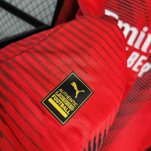 23-24 AC Milan Home Long Sleeve Jersey - Image 7