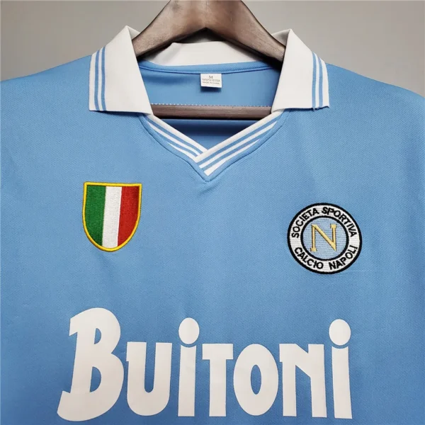 1986/87 Napoli Retro Jersey Home - Image 3