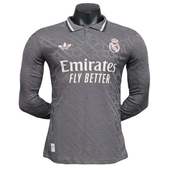 24-25 Real Madrid Third Away Soccer Jersey Player Version Long Sleeve