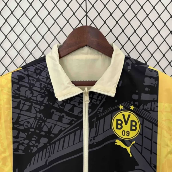 2024 Dortmund Trench Coat Reversible Windbreaker Double-Sides Jacket Sport - Image 7