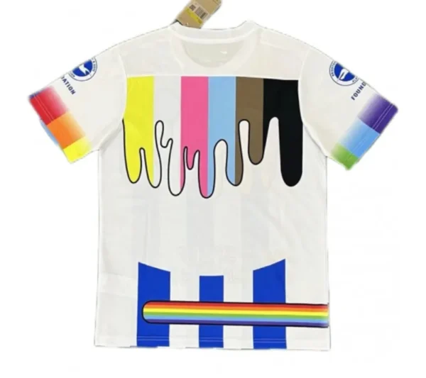 Brighton & Hove Albion Rainbow Laces Pre-Match Jersey 2023/24 - Image 2