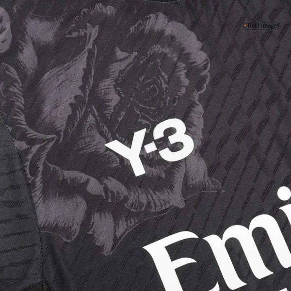 2023-24 Real Madrid Y-3 Fourth Jersey Black Player Version - Image 6