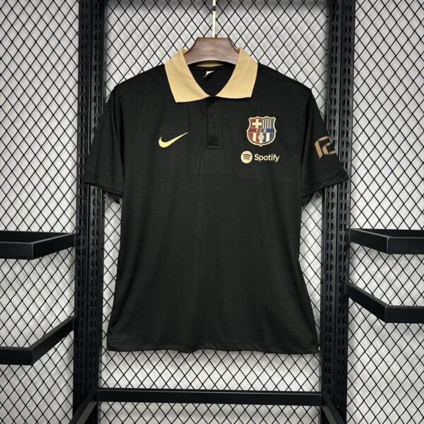 24-25 Barcelona Black POLO Shirt - Image 3