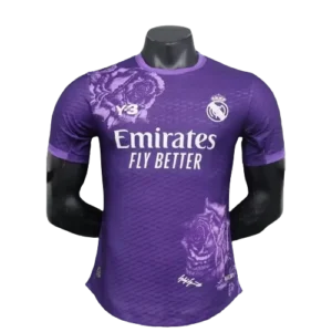 2023-24 Real Madrid Y-3 Fourth Jersey Purple Player Version