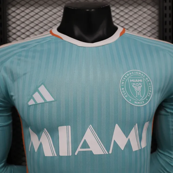 24-25 Inter Miami CF Third Away Soccer Jersey Player Version Long Sleeve - Image 3