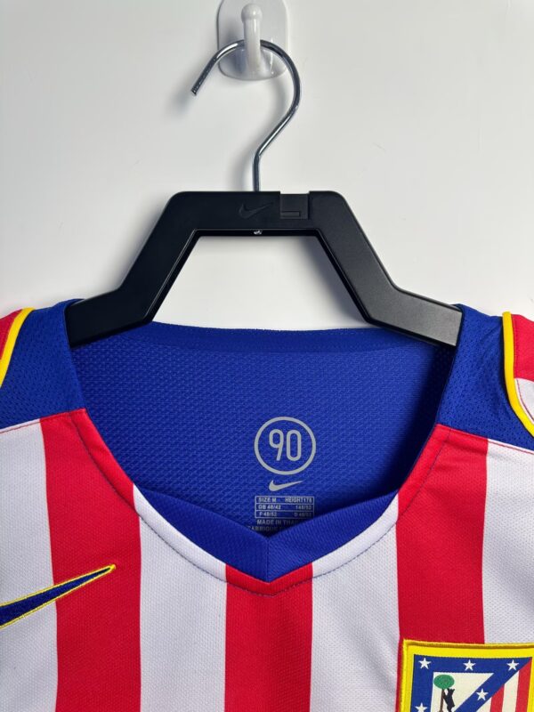 Nike Atletico Madrid Retro Home Soccer Jersey Long Sleeve 2004-05 - Image 6