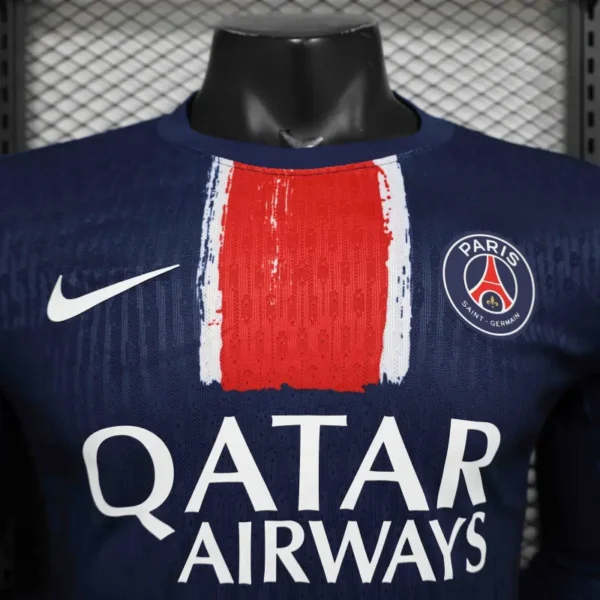 24-25 PSG Home Long Sleeve Kit Player Version Shirt Soccer Jersey - Image 5
