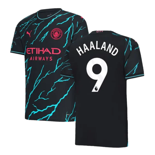 2023/24 HAALAND #9 DE BRUYNE #17 J.ALVAREZ #19 FODEN #47 Manchester City Third Away Jersey