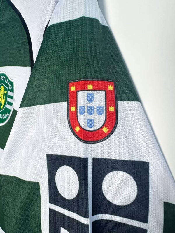 Sporting Lisbon Retro Home Long sleeve Jersey 2003-04 - Image 6