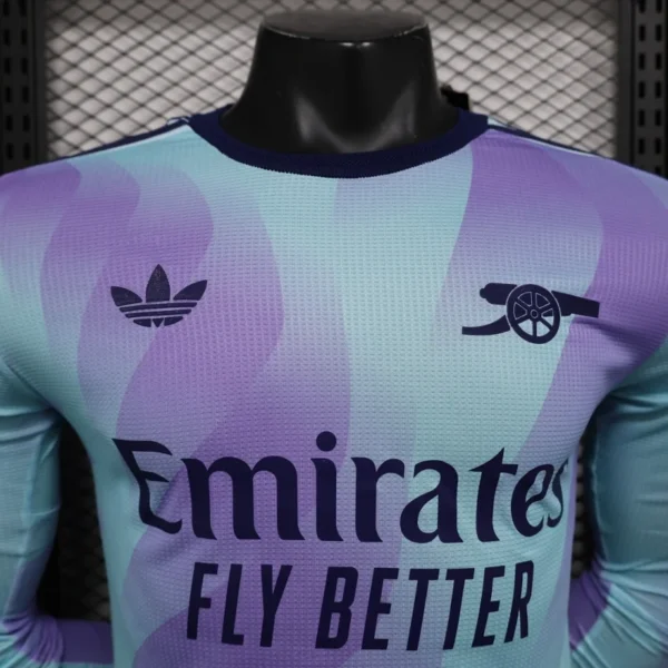 Arsenal Third Away Long Sleeve Jersey Player Version 2024-25 - Image 3