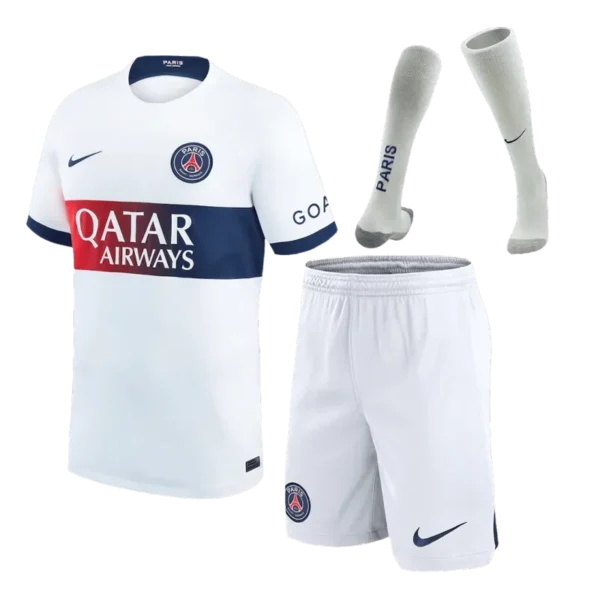 23-24  PSG Away Whole Kit Jersey+Shorts+Socks