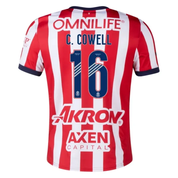 2024-25 Chivas Home CHICHARITO #14 C.COWELL #16 Soccer Jersey - Image 5