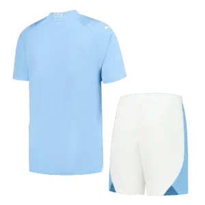 2023/24 Manchester City Home Jersey Kit(Shirt+Shorts)