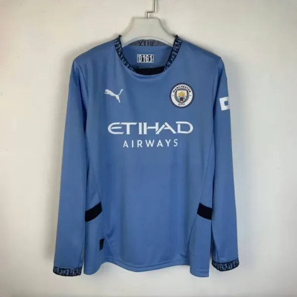 24-25 Manchester City Home Long Sleeve Jersey - Image 3