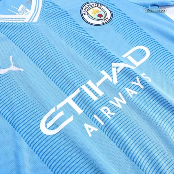 2023/24 Manchester City Home Long Sleeve Jersey - Image 6