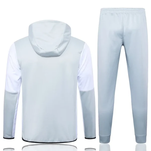 2024/2025 Al-Nassr Long Zipped Jacket Light Grey Football Shirt - Image 2