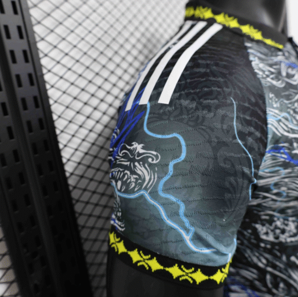 24-25 Real Madrid Dragon Black$Blue Special Edition Player Version Shirt - Image 8
