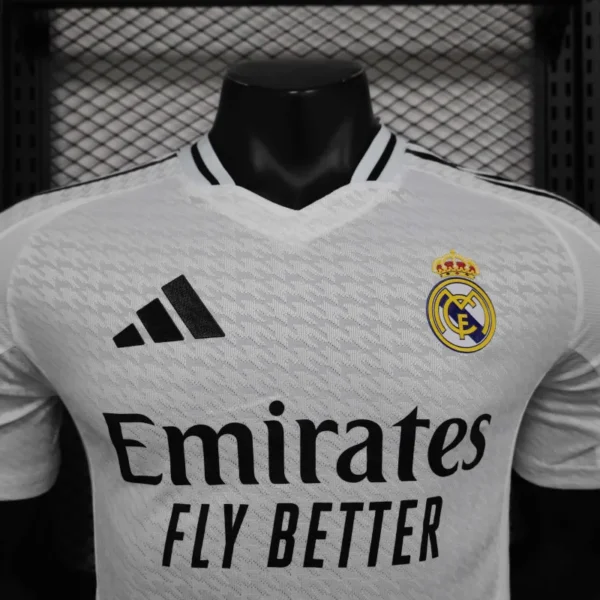 24-25 Real Madrid Home Soccer Jersey Player Version - Image 3