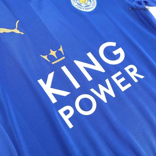 Leicester City 2015/16 Retro Home Jersey - Image 7